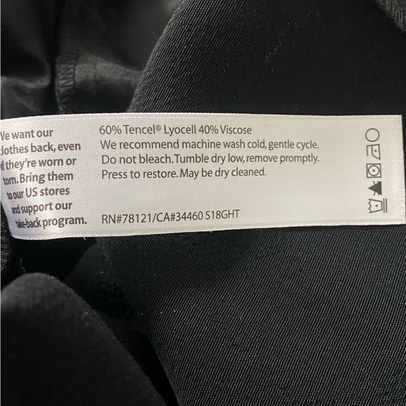 EILEEN FISHER Tencel Crepe Wide Leg Crop Cap Sleeve Jumpsuit Black - Picture 7 of 9